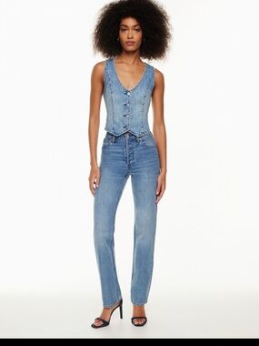 DENIM FORUM | The Arlo High Rise Straight 28L - size 27